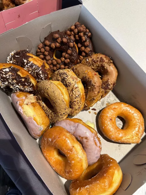 a box full of donuts